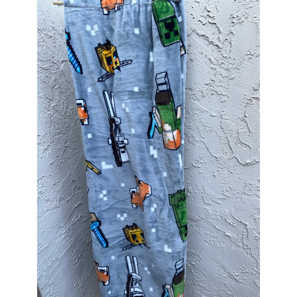 Minecraft Throw Blanket 60x90 | Steve Alex Creeper Bee Fox Skeleton Ocelot - Picture 5 of 5